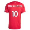 Maglia ufficiale Liverpool Mac Allister 10 Casa 2025-26 per Uomo
